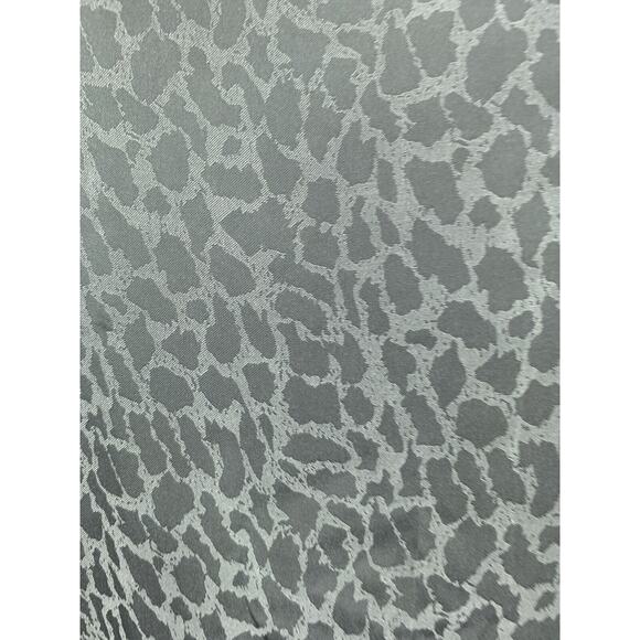 ASOS ICHI Blouse Womens Medium Grey Black‎ Animal print Long Sleeve Shirt V Neck - Picture 4 of 6